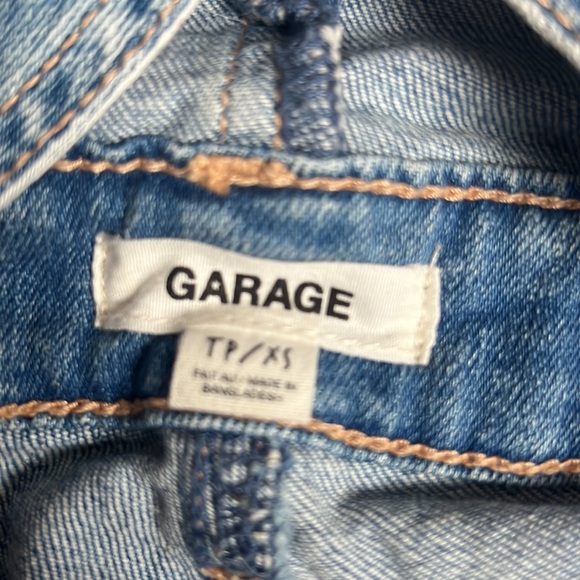 Garage Distressed Denim Overalls - Picture 6 of 6